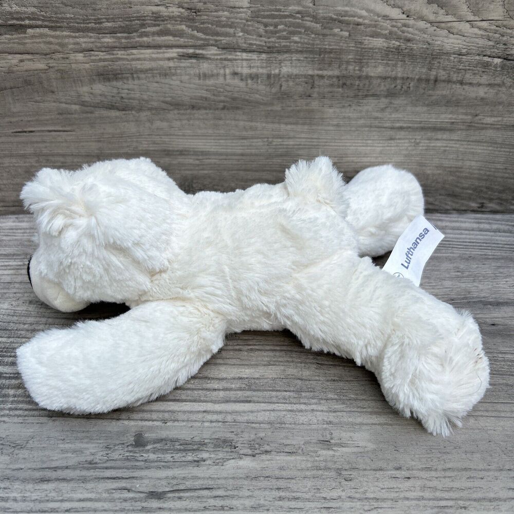 Lufthansa white 8” Teddy Bear Plush toy super soft polar bear